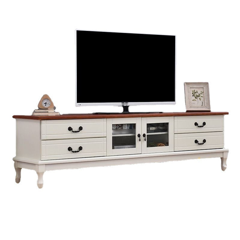 Traditional TV Stand Console Wooden Media Console TV Stand with Drawers Clearhalo 'furn' 'furn_tv_stands_entertainment_centers' 'Furniture' 'Living Room Furniture' 'TV Stands & Entertainment Centers' 'TV Stands & Media Storage Furniture' 'tv_stands_entertainment_centers' 7051580