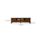 Contemporary Ash TV Console Cable Management Media Console with Doors