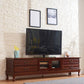 Consola de TV de madera Consola de medios de TV tradicional para sala de estar