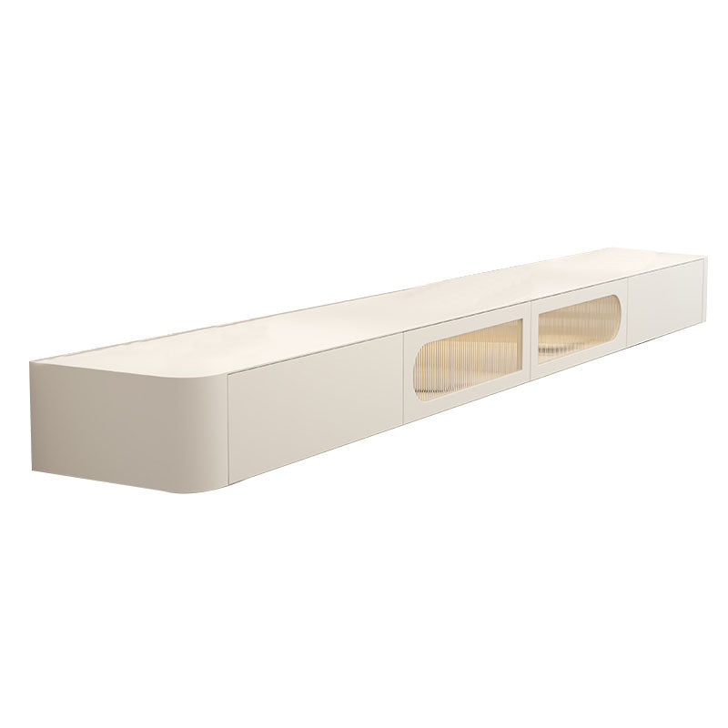Contemporary Modern TV Console Floating Faux Wood Media Console Beige Clearhalo 'furn' 'furn_tv_stands_entertainment_centers' 'Furniture' 'Living Room Furniture' 'TV Stands & Entertainment Centers' 'TV Stands & Media Storage Furniture' 'tv_stands_entertainment_centers' 7051647