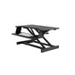 Rectangular Shaped Collapsible Laptop Table Wood Writing Desk in Black/White