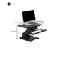 Rectangular Shaped Reversible Laptop Table Wood Writing Desk in White/Black Clearhalo 'furn' 'furn_office_desk' 'Furniture' 'Office Desks' 'Office Furniture' 'office_desk' 7051662