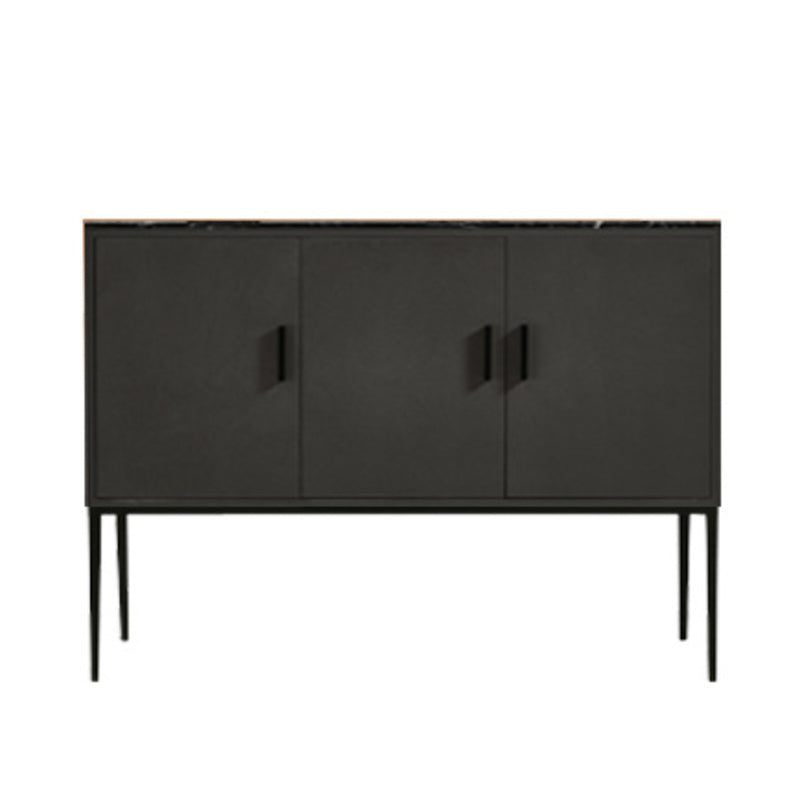 Classic Glam Combo Dresser Horizontal Stone Storage Chest for Bedroom 47.2"L x 15.7"W x 39.4"H Black-Gray Clearhalo 'Bedroom Furniture' 'Dressers & Chests' 'dressers_chests' 'furn' 'furn_dressers_chests' 'Furniture' 7051752