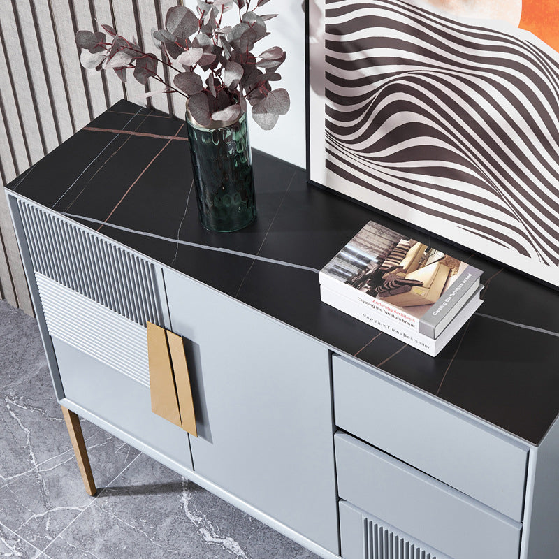 Classic Glam Combo Dresser Horizontal Stone Storage Chest for Bedroom Clearhalo 'Bedroom Furniture' 'Dressers & Chests' 'dressers_chests' 'furn' 'furn_dressers_chests' 'Furniture' 7051761