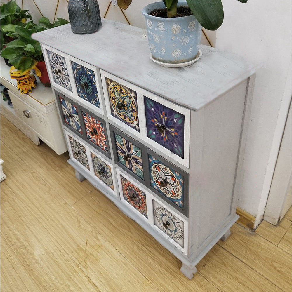 Coastal Storage Chest Dresser Solid Wood Storage Chest with 3/6/8/10 Drawers 32"L x 12"W x 31"H White Painted Clearhalo 'Bedroom Furniture' 'Dressers & Chests' 'dressers_chests' 'furn' 'furn_dressers_chests' 'Furniture' 7051791