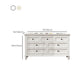 American traditionnel lingerie poitrine Birch rangement commode coffre pour chambre à coucher