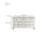 American traditionnel lingerie poitrine Birch rangement commode coffre pour chambre à coucher