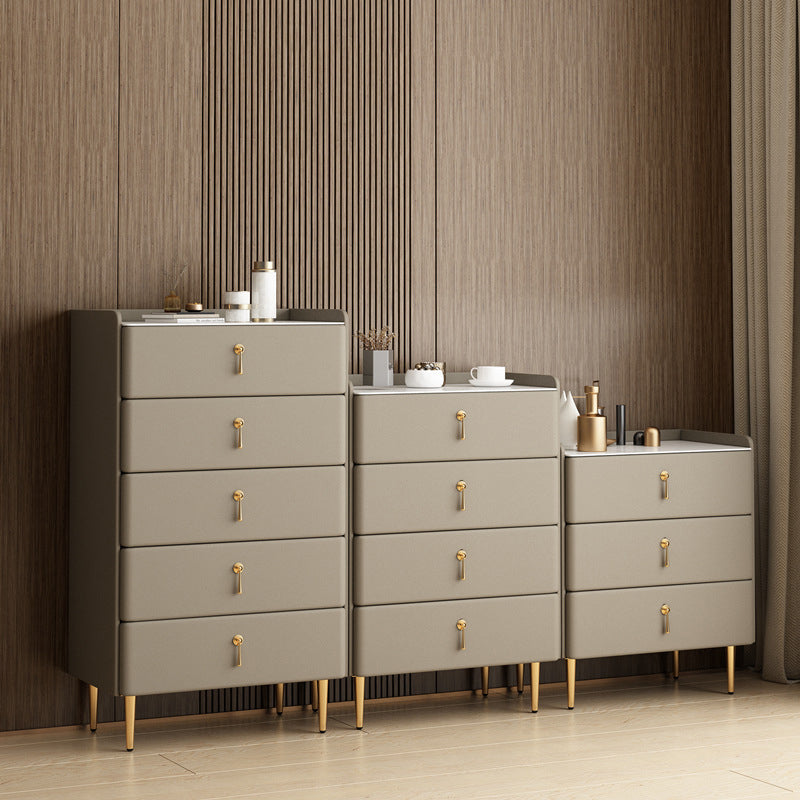 Commode de pierre de poitrine de rangement glamour classique avec tiroirs 5/4/3, largeur de 15,6 pouces