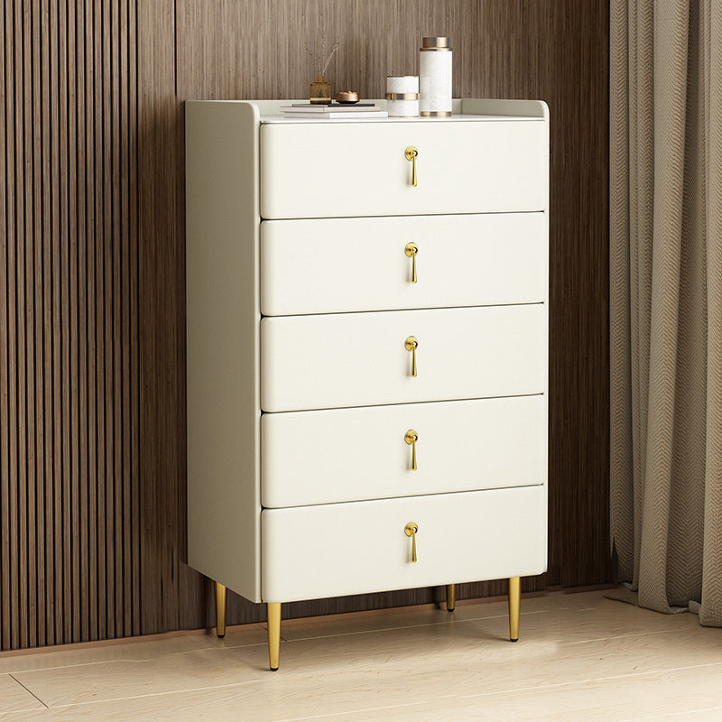 Commode de pierre de poitrine de rangement glamour classique avec tiroirs 5/4/3, largeur de 15,6 pouces