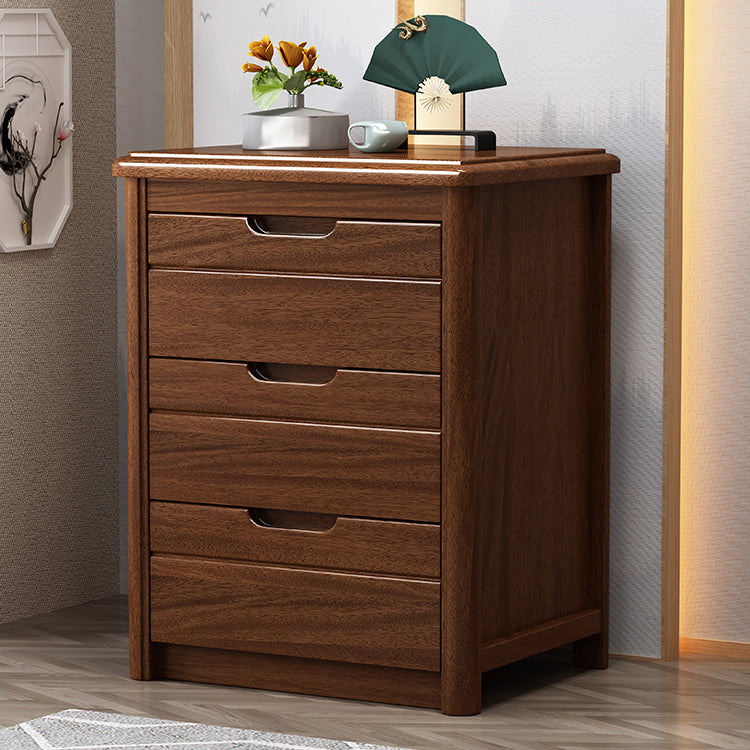 Contemporary Storage Chest Solid Wood Dresser with 3/4/5/6 Drawers Brown Clearhalo 'Bedroom Furniture' 'Dressers & Chests' 'dressers_chests' 'furn' 'furn_dressers_chests' 'Furniture' 7051881