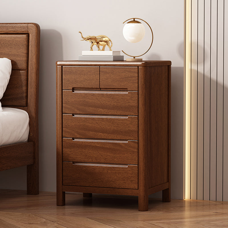 Contemporary Storage Chest Solid Wood Dresser with 3/4/5/6 Drawers Clearhalo 'Bedroom Furniture' 'Dressers & Chests' 'dressers_chests' 'furn' 'furn_dressers_chests' 'Furniture' 7051893