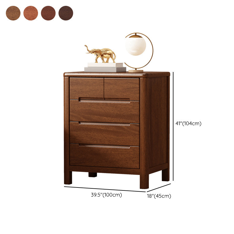 Contemporary Storage Chest Solid Wood Dresser with 3/4/5/6 Drawers Clearhalo 'Bedroom Furniture' 'Dressers & Chests' 'dressers_chests' 'furn' 'furn_dressers_chests' 'Furniture' 7051898