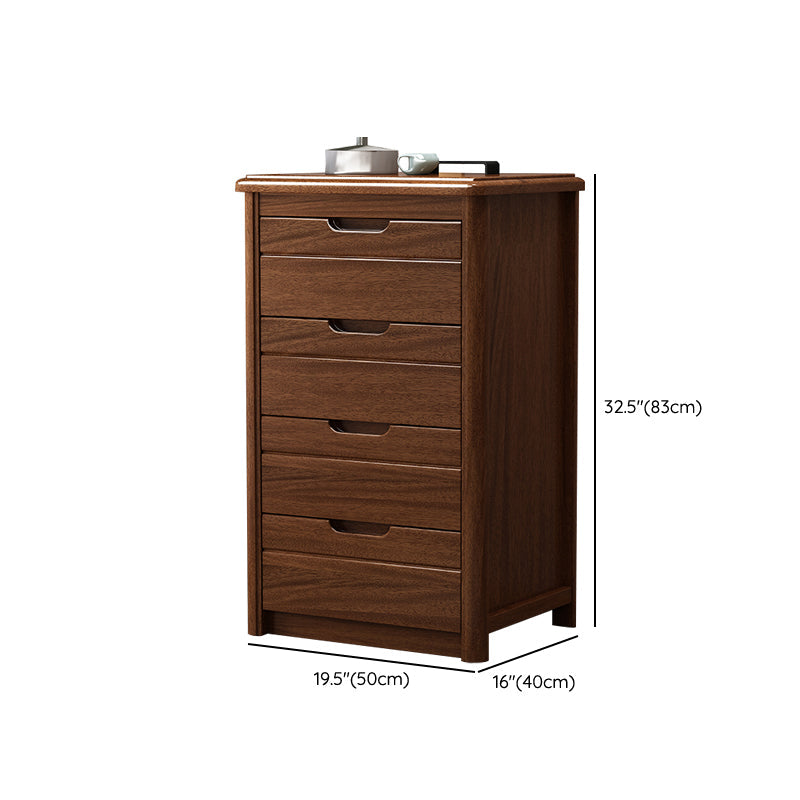 Contemporary Storage Chest Solid Wood Dresser with 3/4/5/6 Drawers Clearhalo 'Bedroom Furniture' 'Dressers & Chests' 'dressers_chests' 'furn' 'furn_dressers_chests' 'Furniture' 7051904