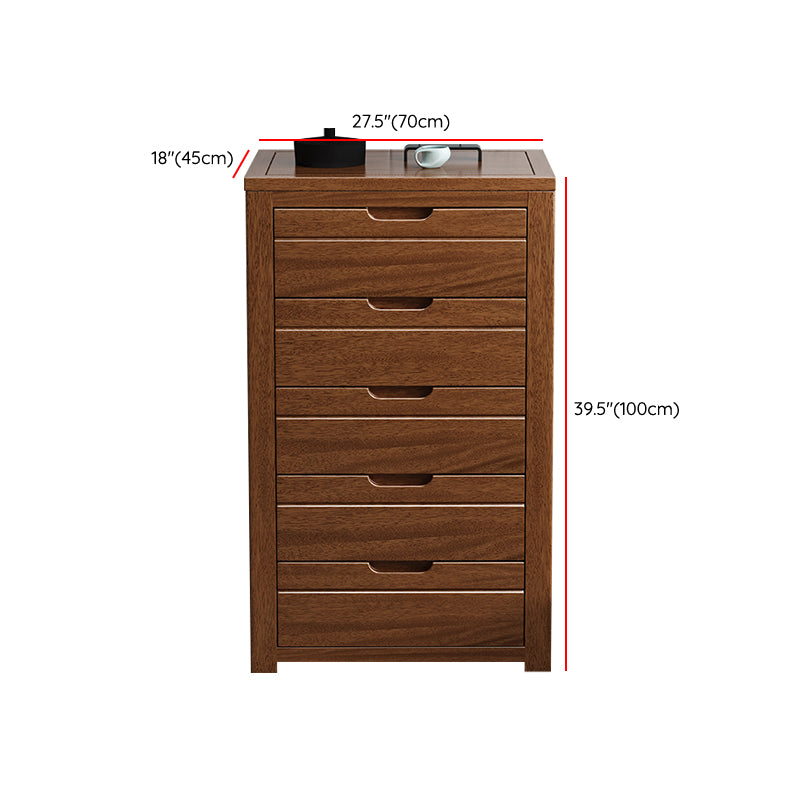 Contemporary Storage Chest Solid Wood Dresser with 3/4/5/6 Drawers Clearhalo 'Bedroom Furniture' 'Dressers & Chests' 'dressers_chests' 'furn' 'furn_dressers_chests' 'Furniture' 7051906