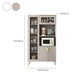 Ultra Modern Dining Hutch Glass Doors Faux Wood Storage Cabinet for Dining Room Clearhalo 'Display & China Cabinets' 'display_china_cabinets' 'furn' 'furn_display_china_cabinets' 'Furniture' 'Kitchen & Dining Furniture' 7051908