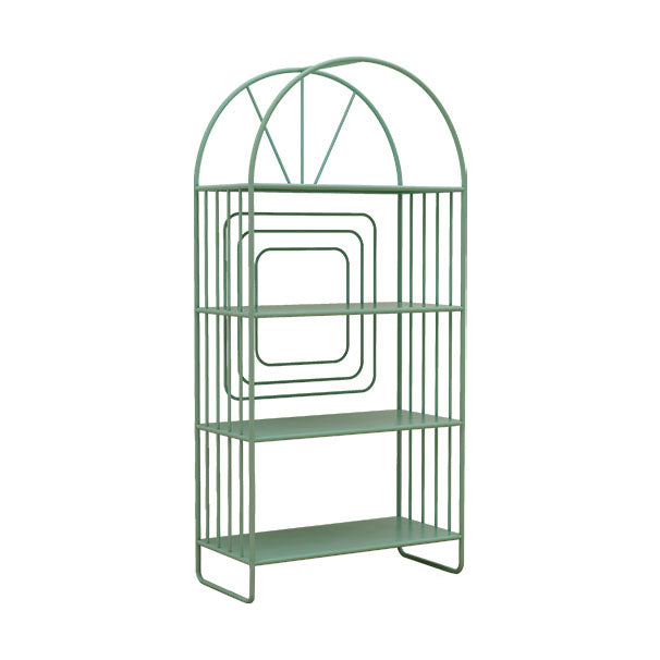 Scandinavische metalen standaard boekenplank open back -boekenkast met planken