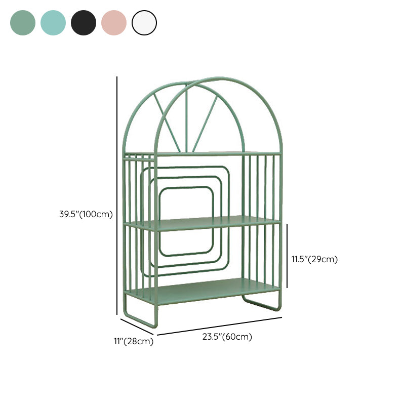 Scandinavische metalen standaard boekenplank open back -boekenkast met planken