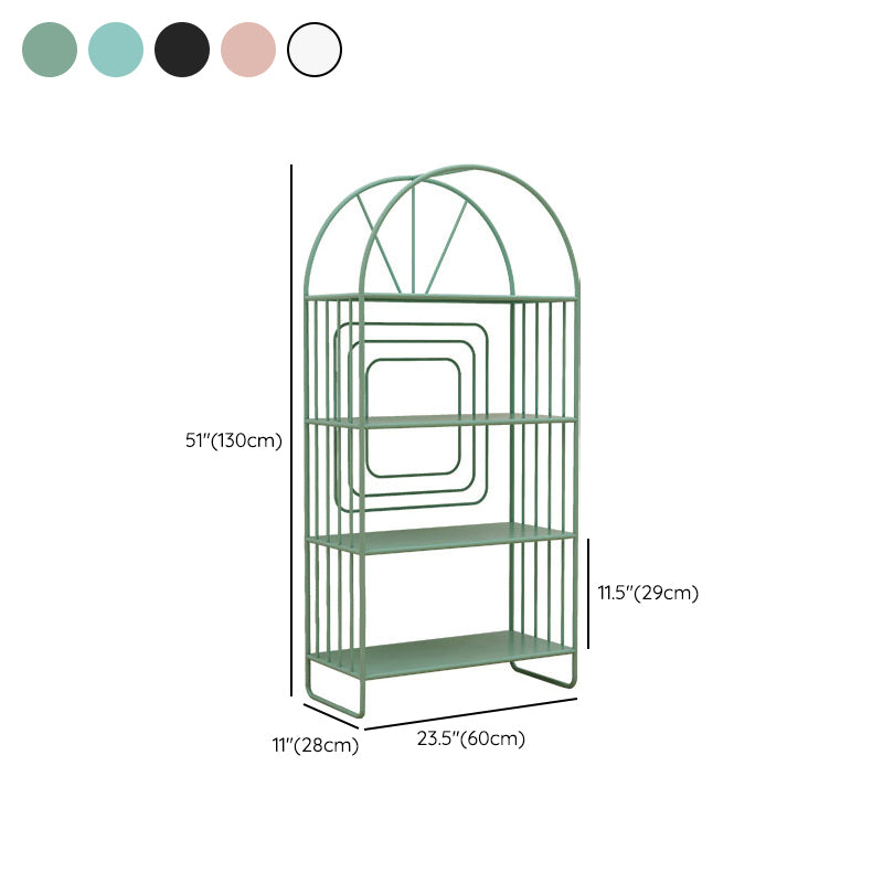 Scandinavische metalen standaard boekenplank open back -boekenkast met planken
