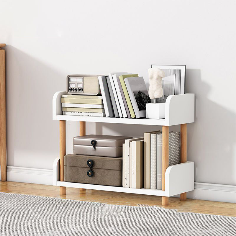 Open Back Standard Bookshelf Engineered Wood Bookcase for Study Room 24"L x 12"W x 21"H White Clearhalo 'Bookcases' 'furn' 'furn_bookcases' 'Furniture' 'Office Furniture' 7053768