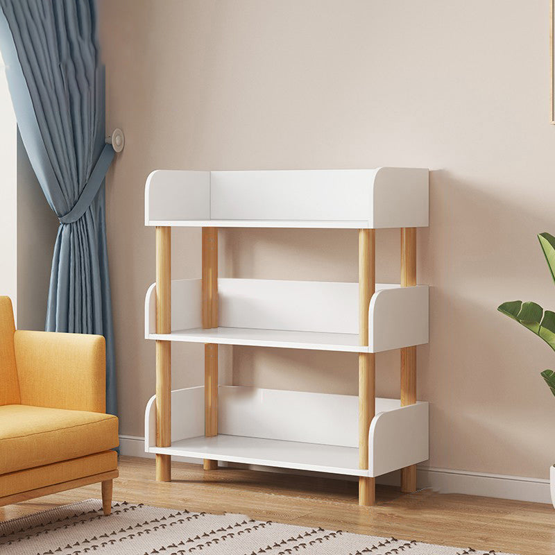 Open Back Standard Bookshelf Engineered Wood Bookcase for Study Room 24"L x 9"W x 31"H White Clearhalo 'Bookcases' 'furn' 'furn_bookcases' 'Furniture' 'Office Furniture' 7053773