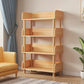 Open Back Standard Bookshelf Engineered Wood Bookcase for Study Room 23.6"L x 9.4"W x 43.3"H Natural Clearhalo 'Bookcases' 'furn' 'furn_bookcases' 'Furniture' 'Office Furniture' 7053786