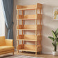 Open Back Standard Bookshelf Engineered Wood Bookcase for Study Room 23.6"L x 9.4"W x 53.9"H Natural Clearhalo 'Bookcases' 'furn' 'furn_bookcases' 'Furniture' 'Office Furniture' 7053788