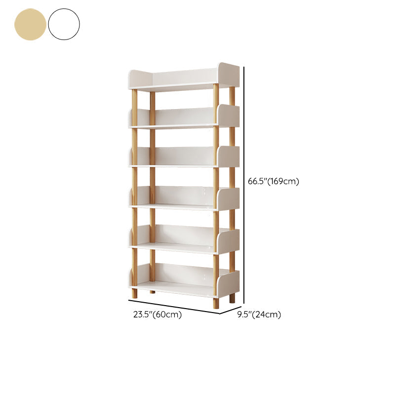 Open Back Standard Bookshelf Engineered Wood Bookcase for Study Room Clearhalo 'Bookcases' 'furn' 'furn_bookcases' 'Furniture' 'Office Furniture' 7053799