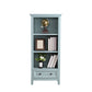 Modern Closed Back Standard Bookshelf Wooden Bookcase with Shelves for Study Room 31"L x 15"W x 53"H Cyan Clearhalo 'Bookcases' 'furn' 'furn_bookcases' 'Furniture' 'Office Furniture' 7053846