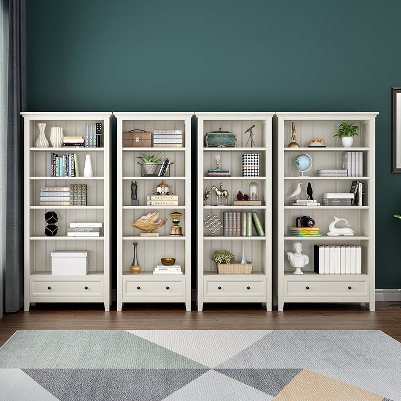 Modern Closed Back Standard Bookshelf Wooden Bookcase with Shelves for Study Room Clearhalo 'Bookcases' 'furn' 'furn_bookcases' 'Furniture' 'Office Furniture' 7053857