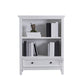Modern Closed Back Standard Bookshelf Wooden Bookcase with Shelves for Study Room 31.5"L x 15"W x 39.4"H White Clearhalo 'Bookcases' 'furn' 'furn_bookcases' 'Furniture' 'Office Furniture' 7053858