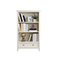 Modern Closed Back Standard Bookshelf Wooden Bookcase with Shelves for Study Room 43"L x 12"W x 49"H Ivory Clearhalo 'Bookcases' 'furn' 'furn_bookcases' 'Furniture' 'Office Furniture' 7053868