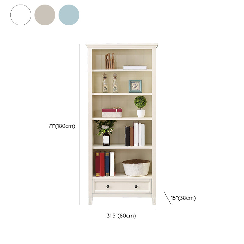 Modern Closed Back Standard Bookshelf Wooden Bookcase with Shelves for Study Room Clearhalo 'Bookcases' 'furn' 'furn_bookcases' 'Furniture' 'Office Furniture' 7053873