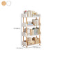 Scandinavische standaard boekenplank Open Back Engineered Wood Bookcast