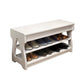Modern Entryway Bench Wooden Seating Bench with Shoe Storage , 12" Width