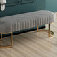 Modern Entryway Bench Cushioned Metal Seating Bench , 12.5 Inch W Clearhalo 'Benches' 'Chairs & Seating' 'furn' 'furn_benches' 'Furniture' 'Living Room Furniture' 7054275