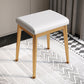 Fabric Standard Stool Modern Style Simple Household Rectangular Stool White 1 Piece Gold Clearhalo 'furn' 'furn_ottomans_poufs' 'Furniture' 'Living Room Furniture' 'Ottomans & Poufs' 'ottomans_poufs' 7055586