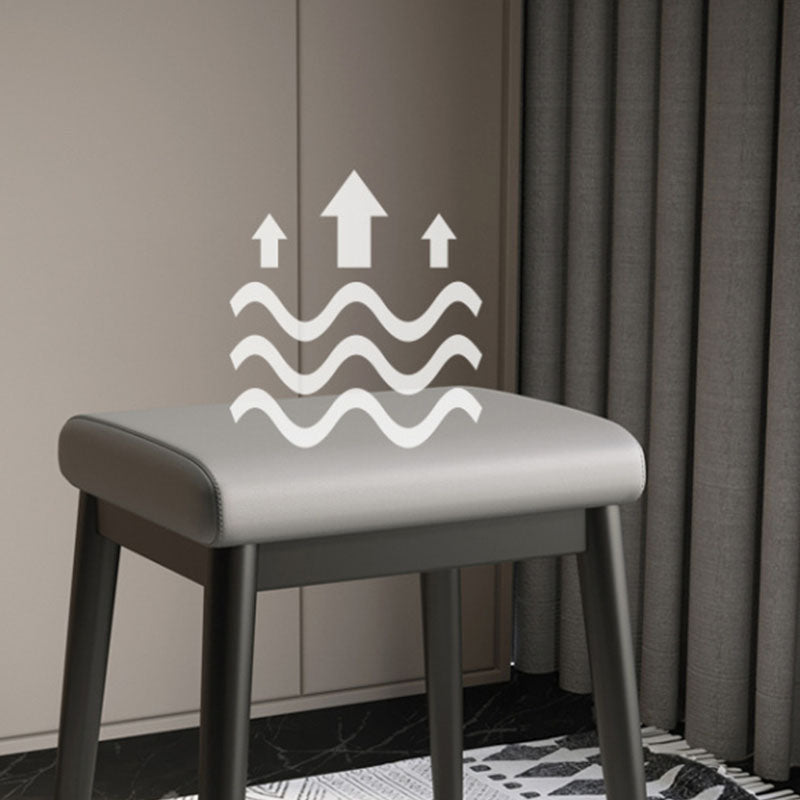 Fabric Standard Stool Modern Style Simple Household Rectangular Stool Clearhalo 'furn' 'furn_ottomans_poufs' 'Furniture' 'Living Room Furniture' 'Ottomans & Poufs' 'ottomans_poufs' 7055588