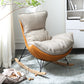 Modern Style Rocking Chair Indoor Sofa Rocking Chair with Cushion Coffee Clearhalo 'Chairs & Seating' 'furn' 'furn_rocking_chairs' 'Furniture' 'Living Room Furniture' 'Rocking Chairs' 'rocking_chairs' 7055716