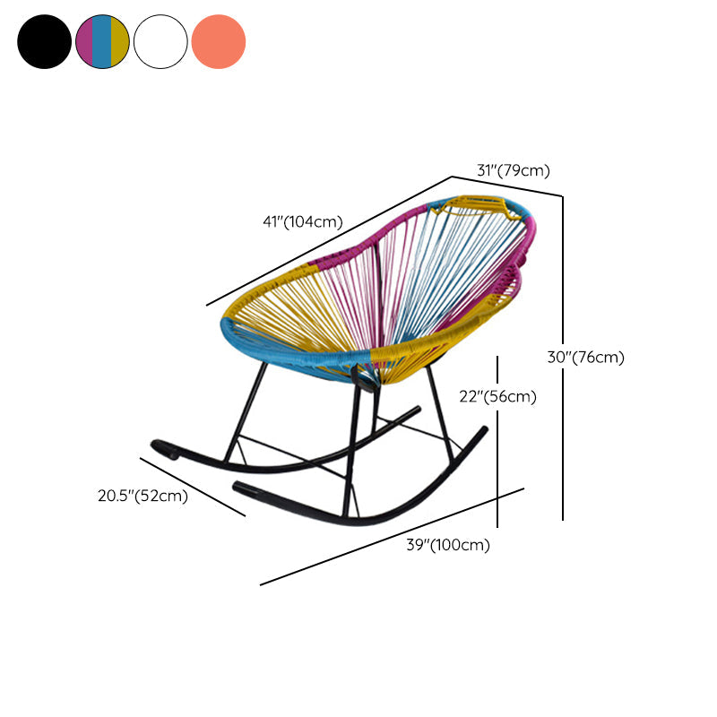 Chaise à bascule moderne en plein air roking chaise à bascule pour loisir