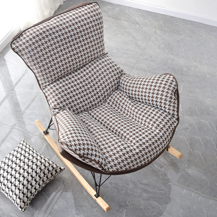 Plante à bascule de style contemporain chaise à bascule intérieure avec ottoman