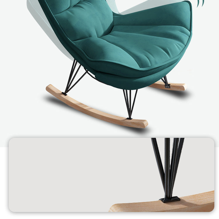 Indoor Leisure Lazy Sofa Chair Modern Style Upholstered Rocking Chair Clearhalo 'Chairs & Seating' 'furn' 'furn_rocking_chairs' 'Furniture' 'Living Room Furniture' 'Rocking Chairs' 'rocking_chairs' 7055786