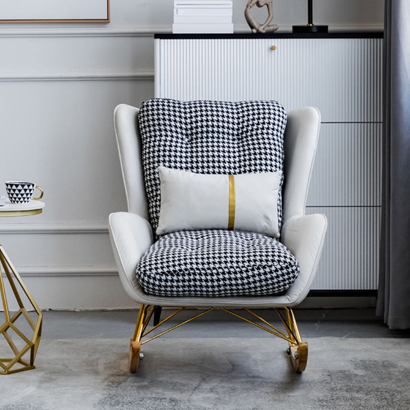 Salon léger luxe chaise de canapé paresseux loisir chaise à bascule maison à la maison