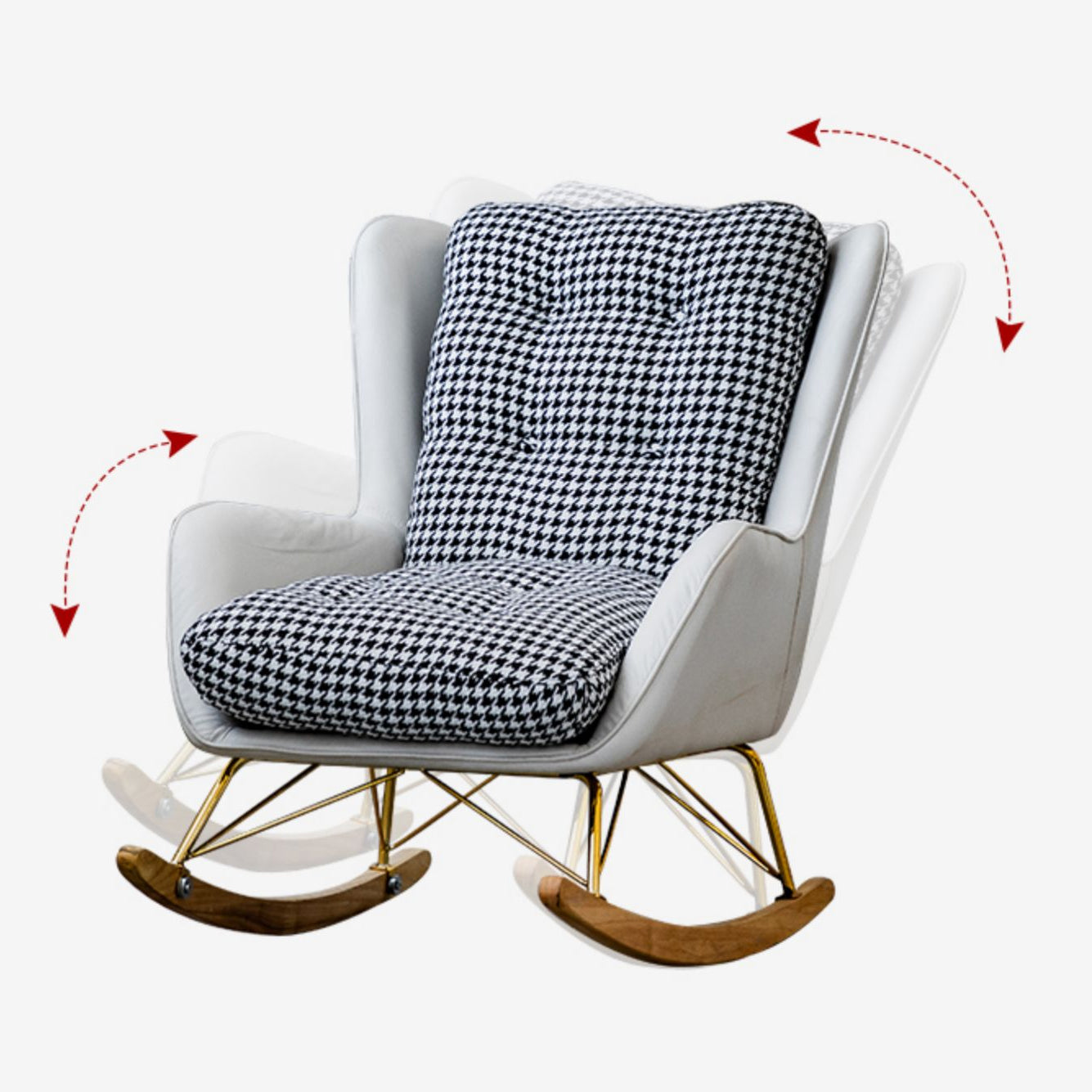 Salon léger luxe chaise de canapé paresseux loisir chaise à bascule maison à la maison