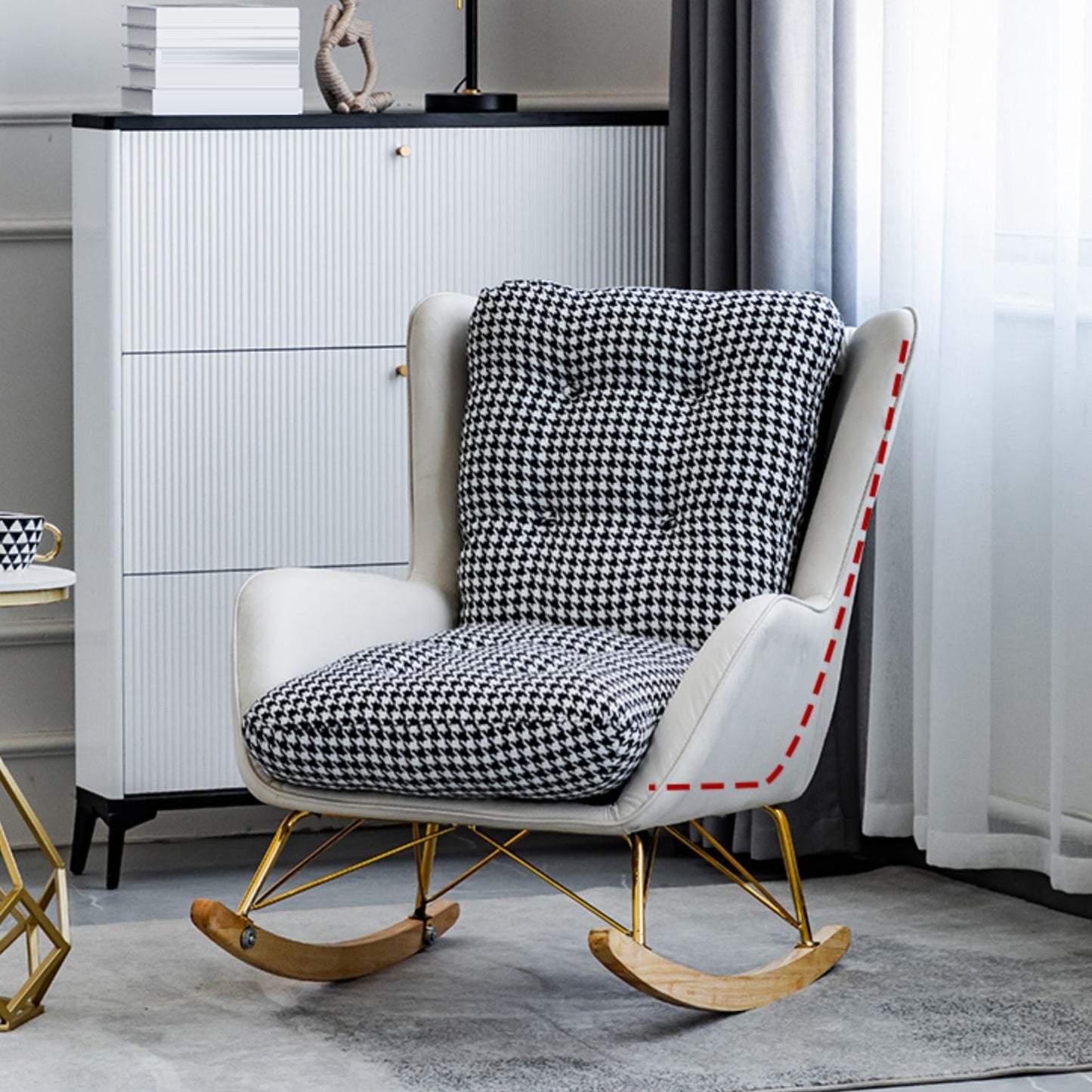 Salon léger luxe chaise de canapé paresseux loisir chaise à bascule maison à la maison