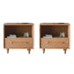 Modern Bed Nightstand Drawers Included Pine Night Table for Bedroom Cherry 2 Piece Set Clearhalo 'Bedroom Furniture' 'furn' 'furn_night_stand' 'Furniture' 'night_stand' 'Nightstands' 7056412
