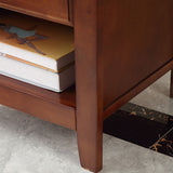 I cassetti moderni per comodini includevano tavolo da notte in legno di gomma per camera da letto