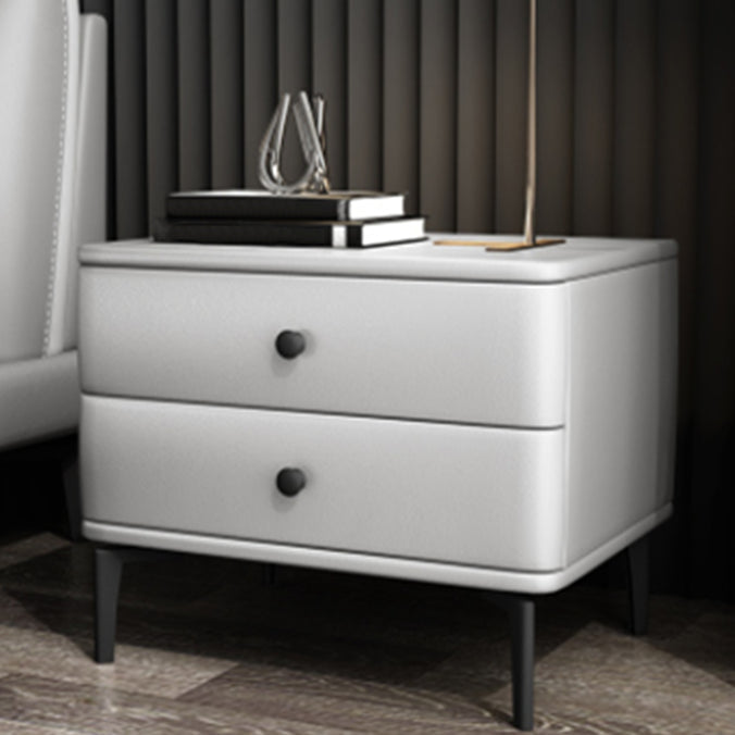 モダニズム2引き出しナイトテーブルウッドストレージベッドナイトスタンドホームのためのナイトスタンド