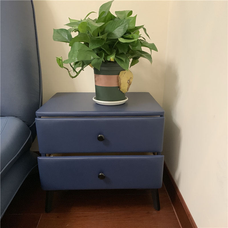 モダニズム2引き出しナイトテーブルウッドストレージベッドナイトスタンドホームのためのナイトスタンド
