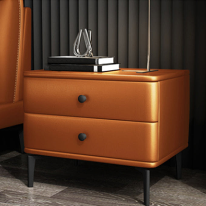 モダニズム2引き出しナイトテーブルウッドストレージベッドナイトスタンドホームのためのナイトスタンド