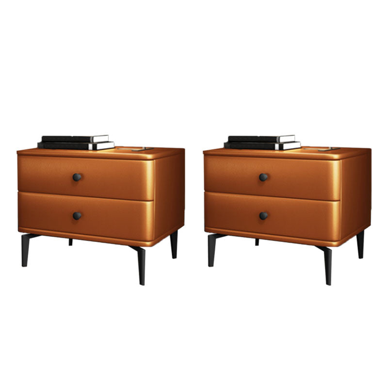 モダニズム2引き出しナイトテーブルウッドストレージベッドナイトスタンドホームのためのナイトスタンド